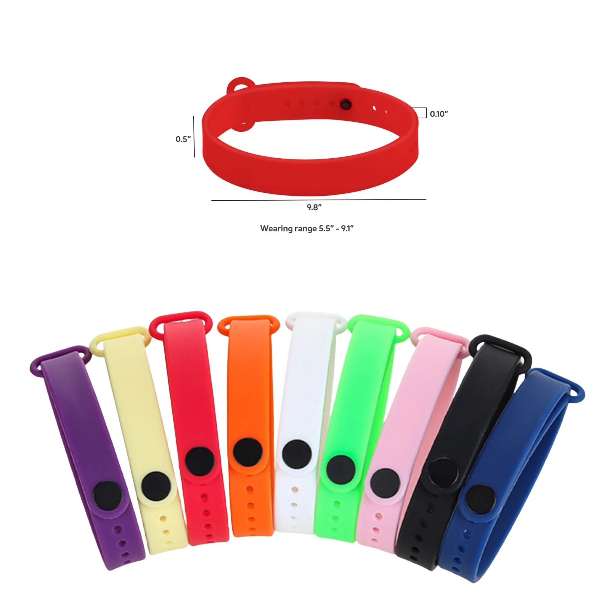 Adjustable Silicone Sports Wristband 13