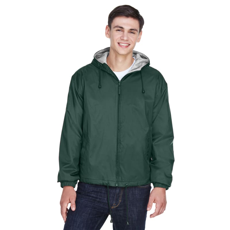 UltraClub Adult Fleece-Lined Hooded Jacket 11