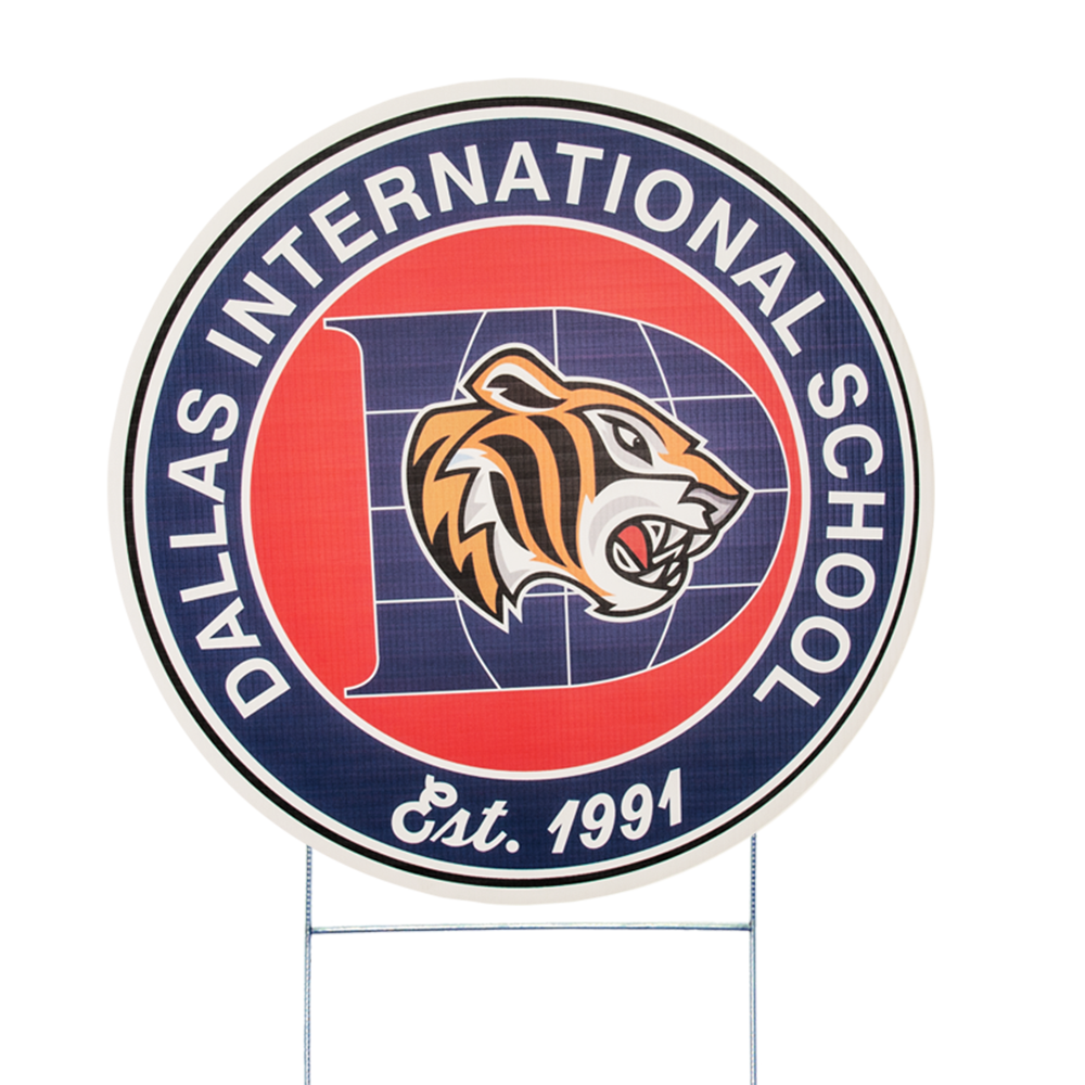 22" Round Yard Sign, Full Color 1