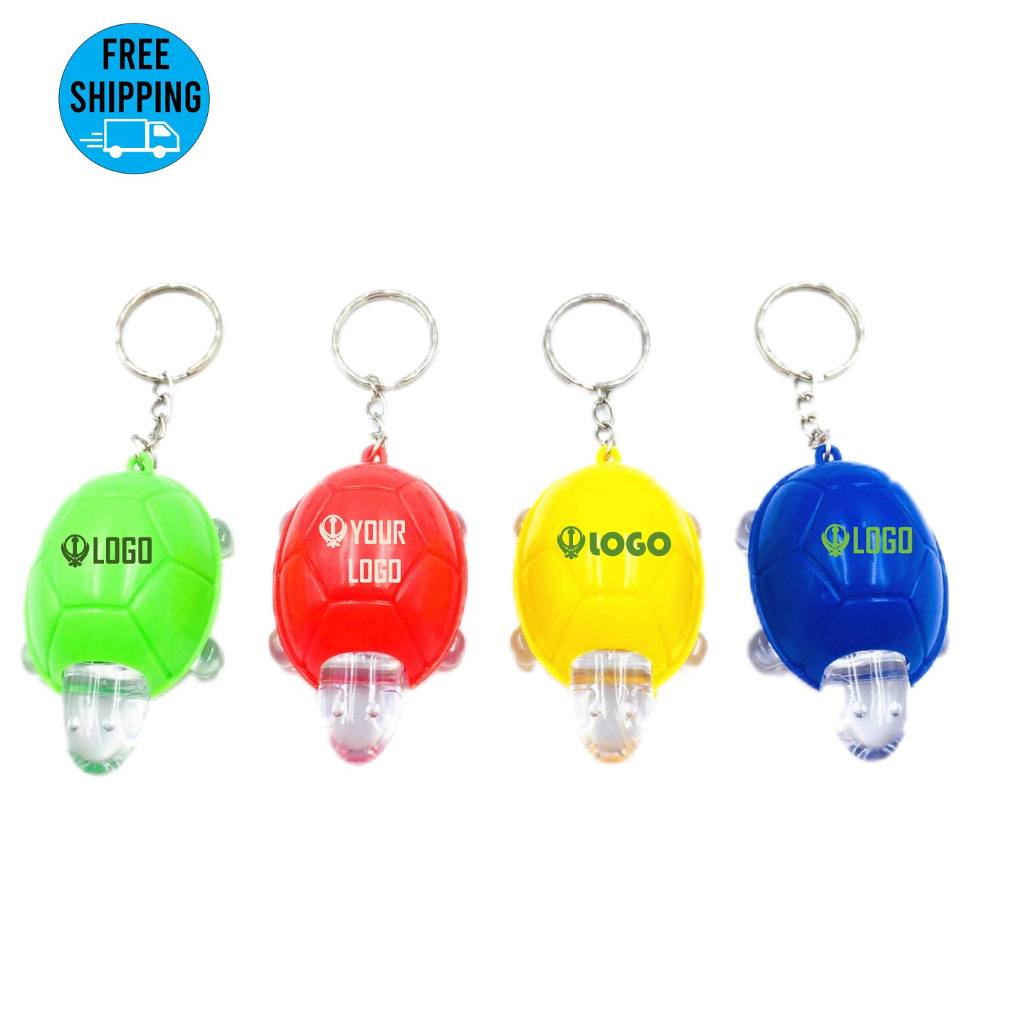 LED turtle shaped flashlight keychain 2