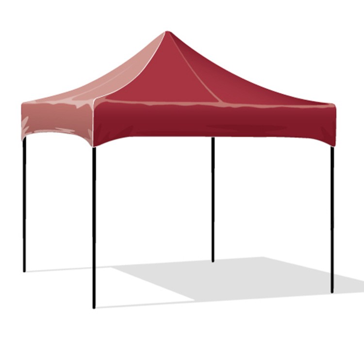 10x10 Canopy plain maroon top 2