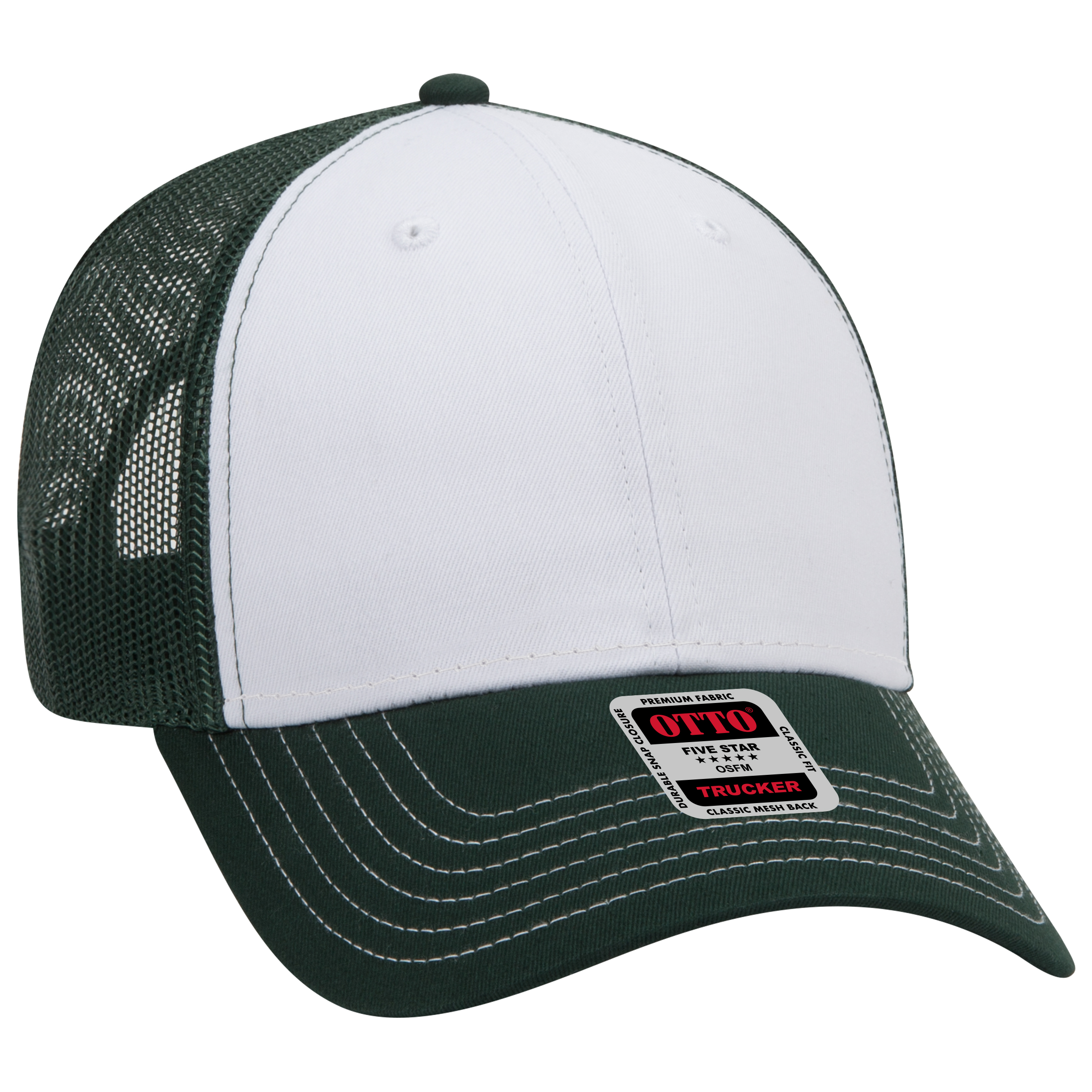 OTTO CAP® 6 Panel Low Profile Mesh Back Trucker Hat 3