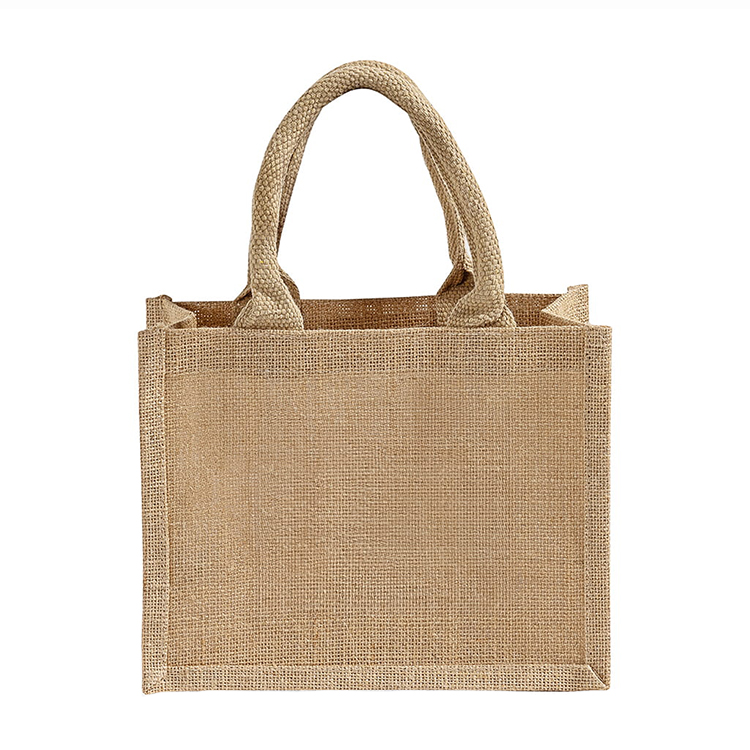 Carmel Jute Wedding Tote Bag 2