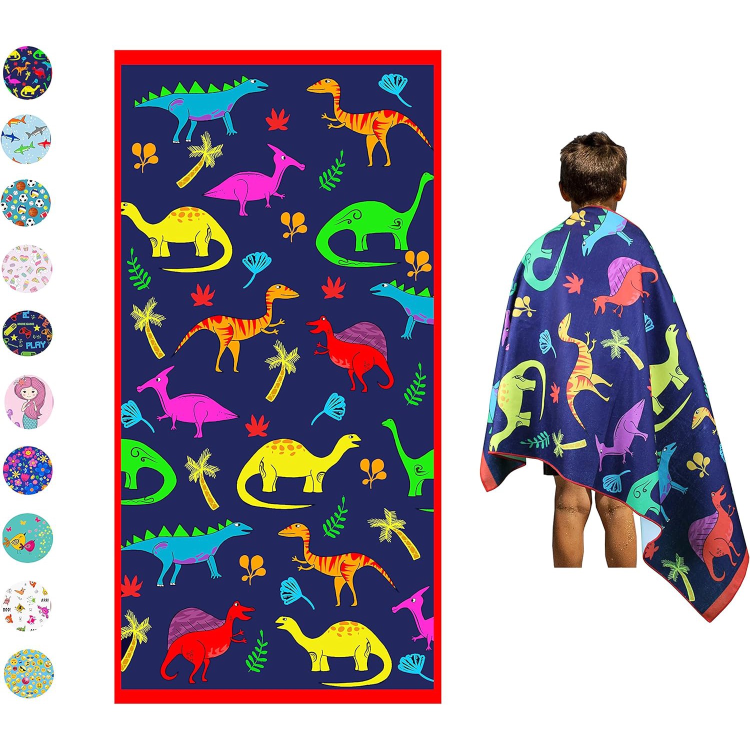 22″ X 42″ Sublimated Silk Touch Velour Bath/Sports Towel 3