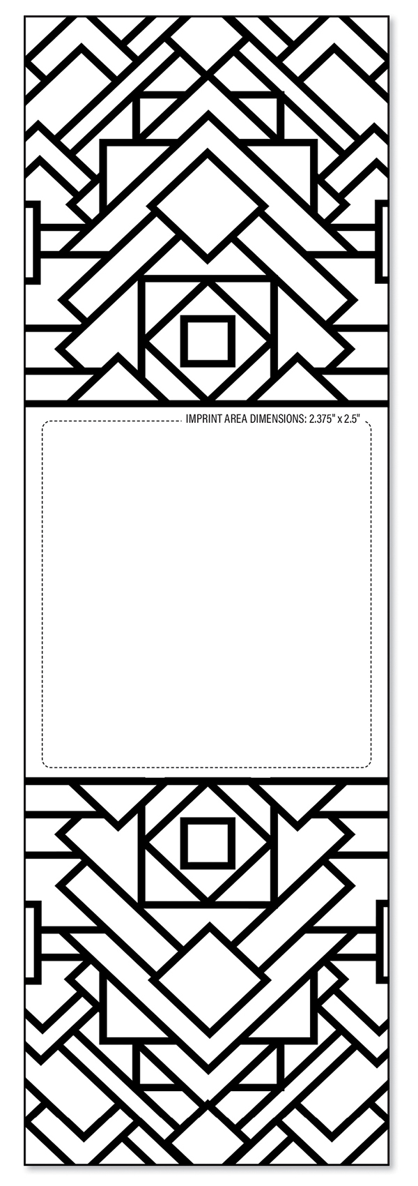 COLORING BOOKMARK - Patterns Bookmark 1