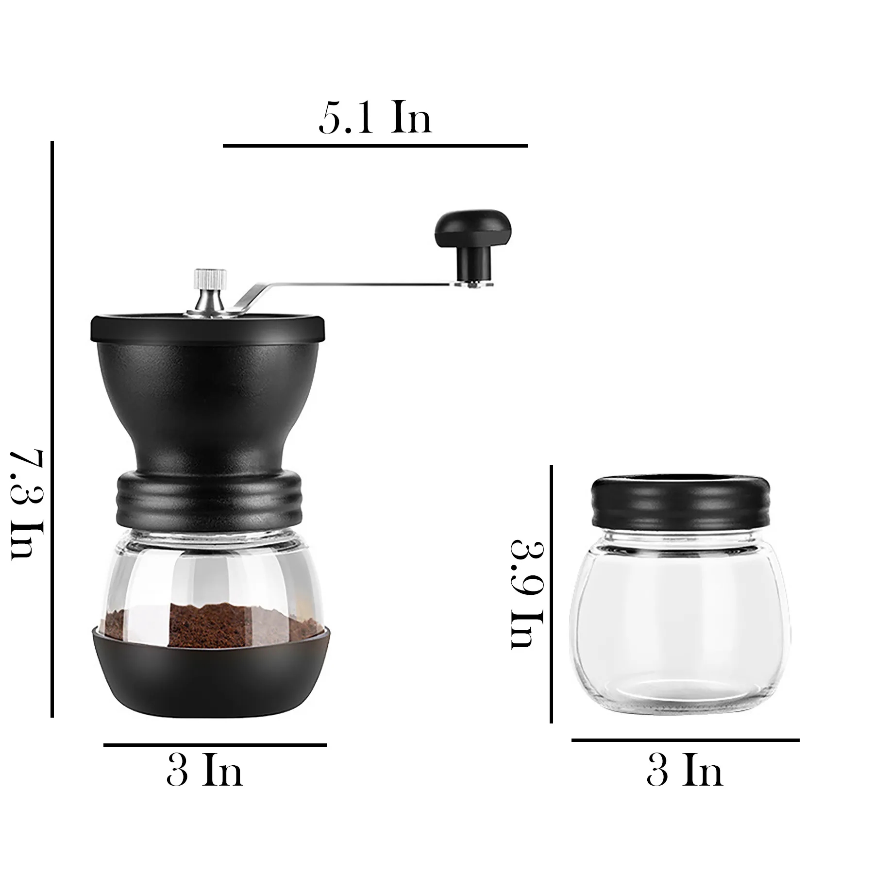 Glass Hand Coffee Grinder 4