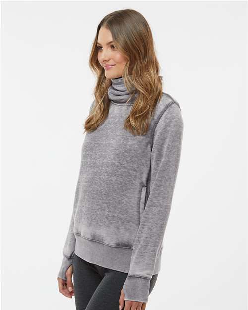 Women's Zen Fleece Cowl Neck Sweatshirt - 8930 5