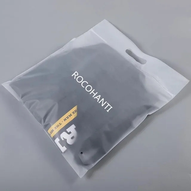 Frosted Zip Lock Handle Bags 6