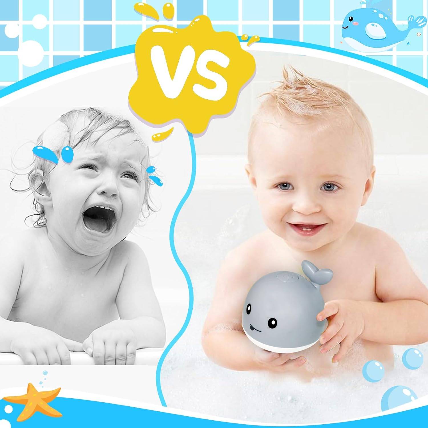 Whale Bath Toys for Babies 5