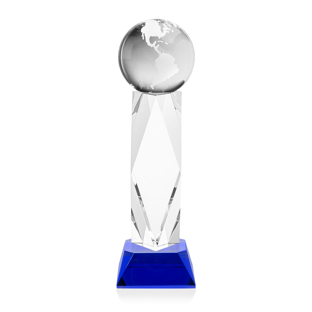 Globe Award on Toscana Base - Blue 12