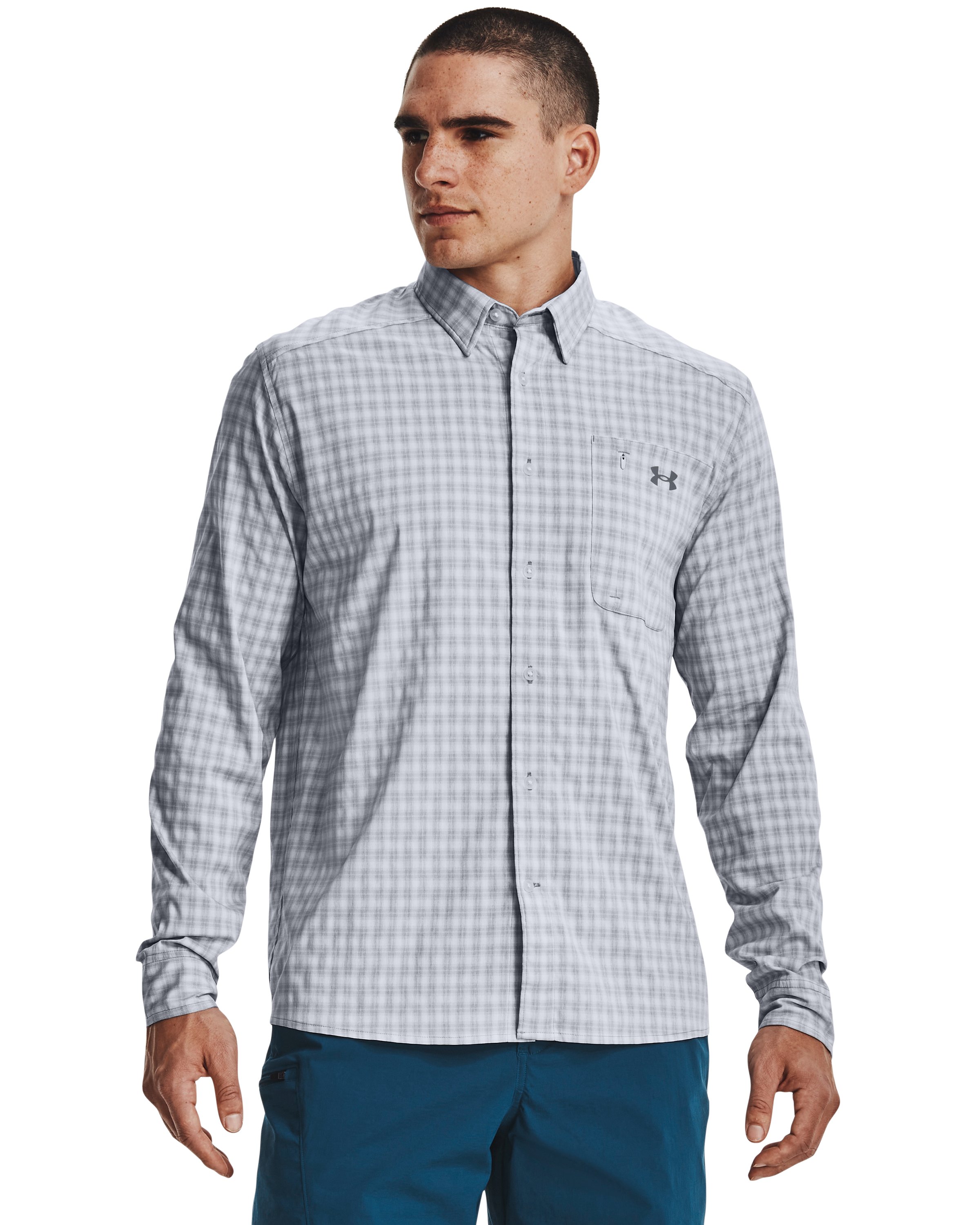 Men's UA Drift Tide 2.0 Plaid Long Sleeve 2