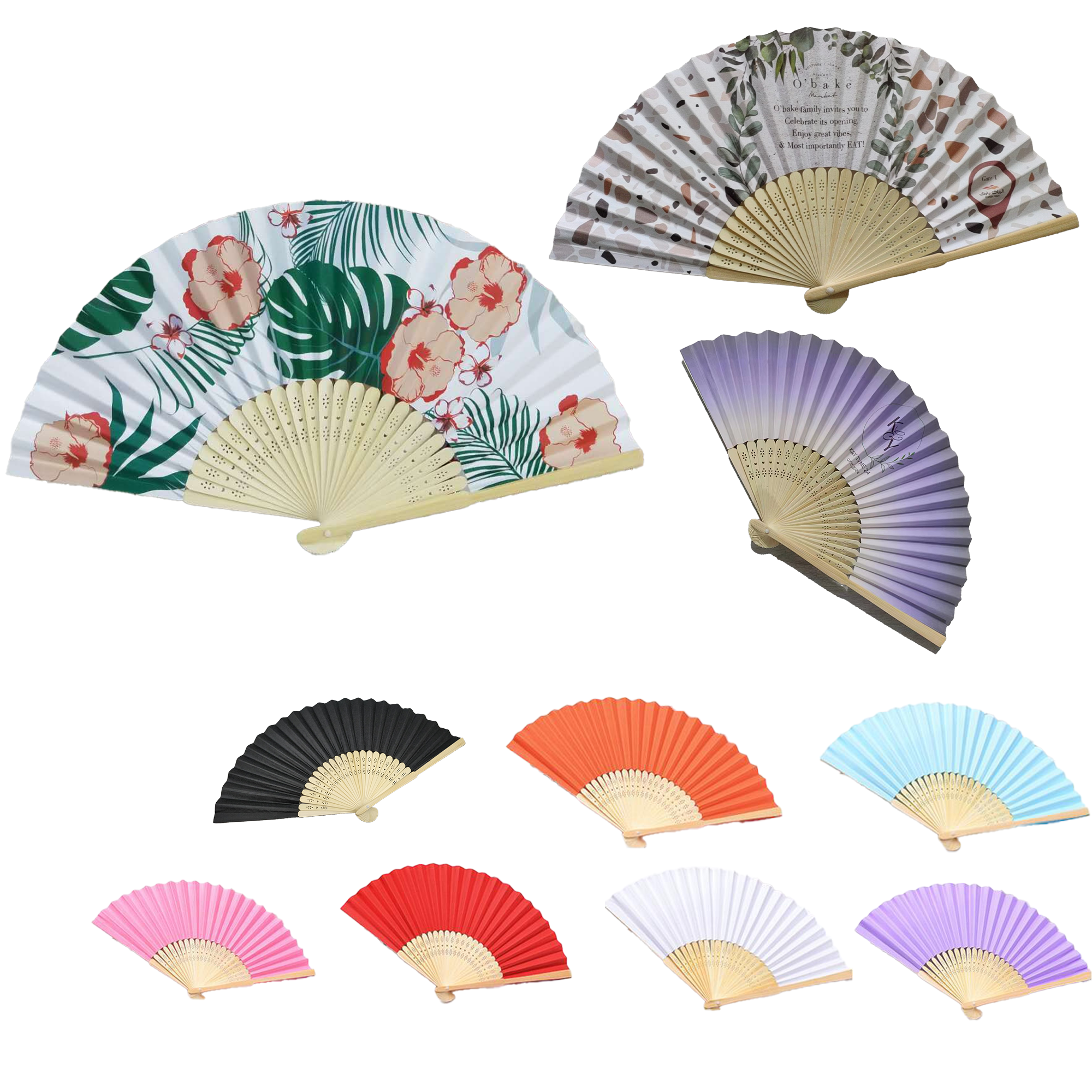 DIY Candy Colored Folding Fan 2
