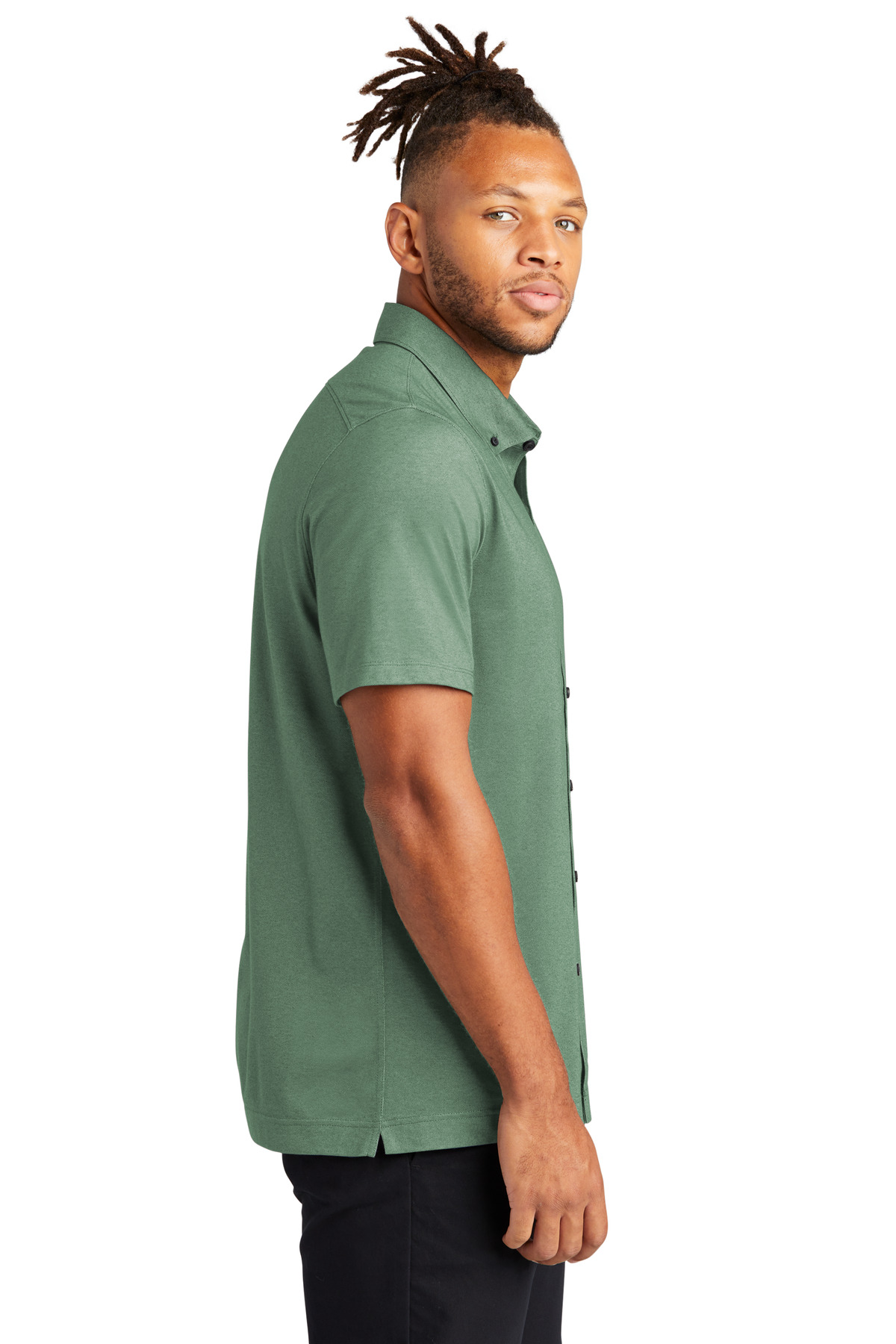 Mercer+Mettle Stretch Pique Full-Button Polo MM1006 39