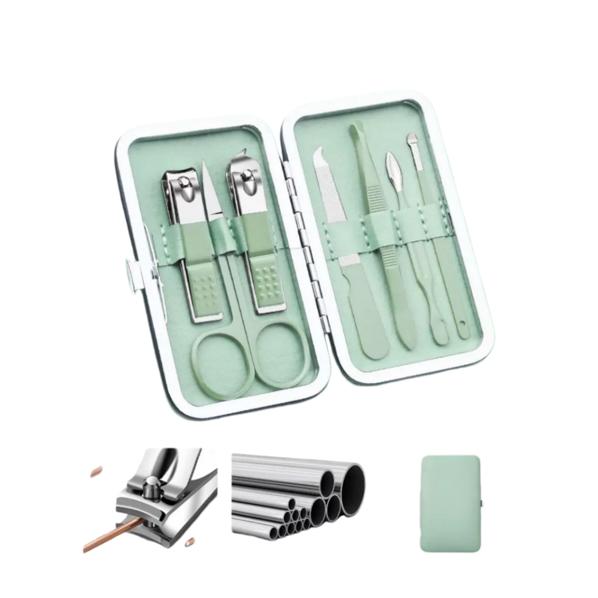 7 in 1 Stainless Steel Manicure Set Nail Clippers Kit 1