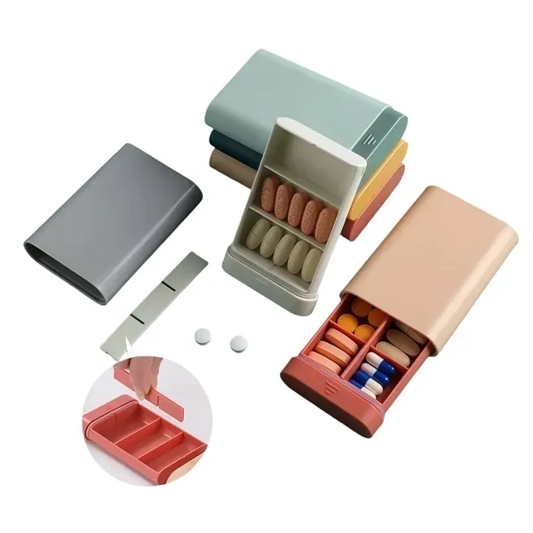 Compact & Portable Pill Organizer - BPA-Free Travel Case 5