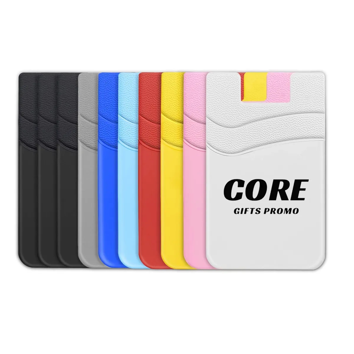 Ultra Slim Double Silicone Phone Card Holder 5