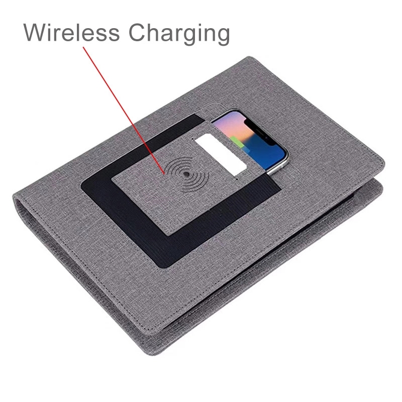 Loose-leaf Charging Notebook with Pockets 6