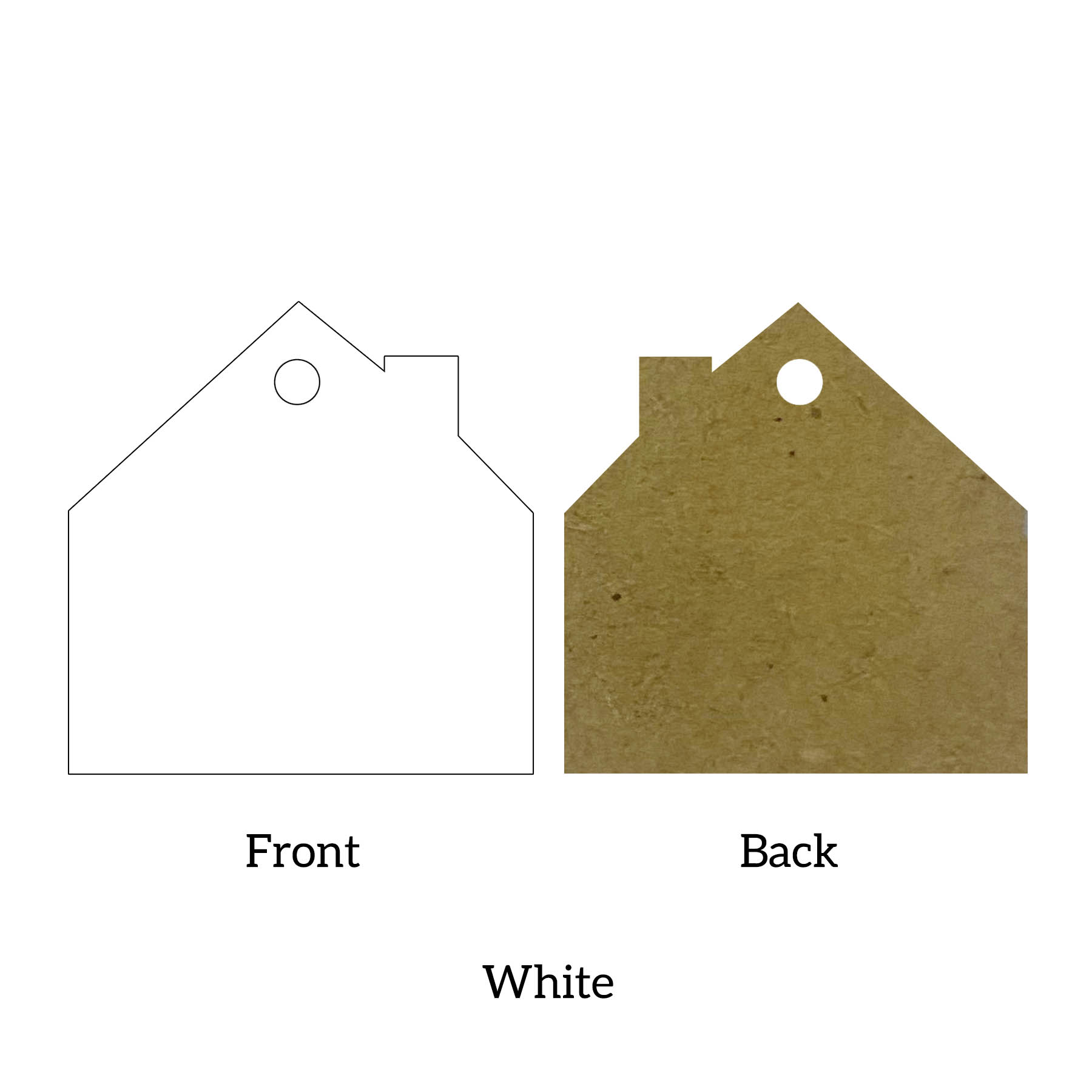 Free Shipping Solid Color Christmas Ornament - House 18