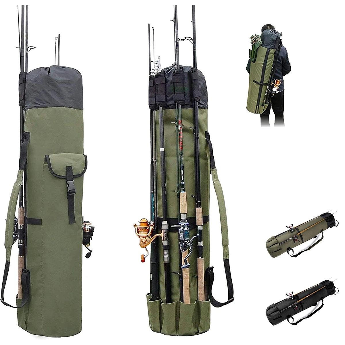 Fishing Pole Bag With Rod Holder 5