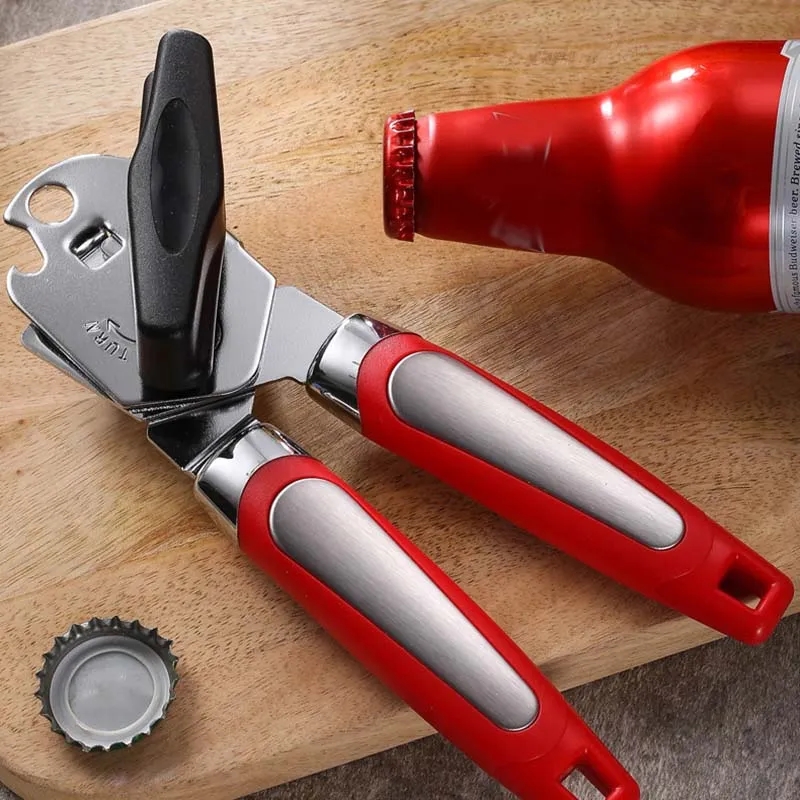 Multi-functional non-slip hand held can opener 6