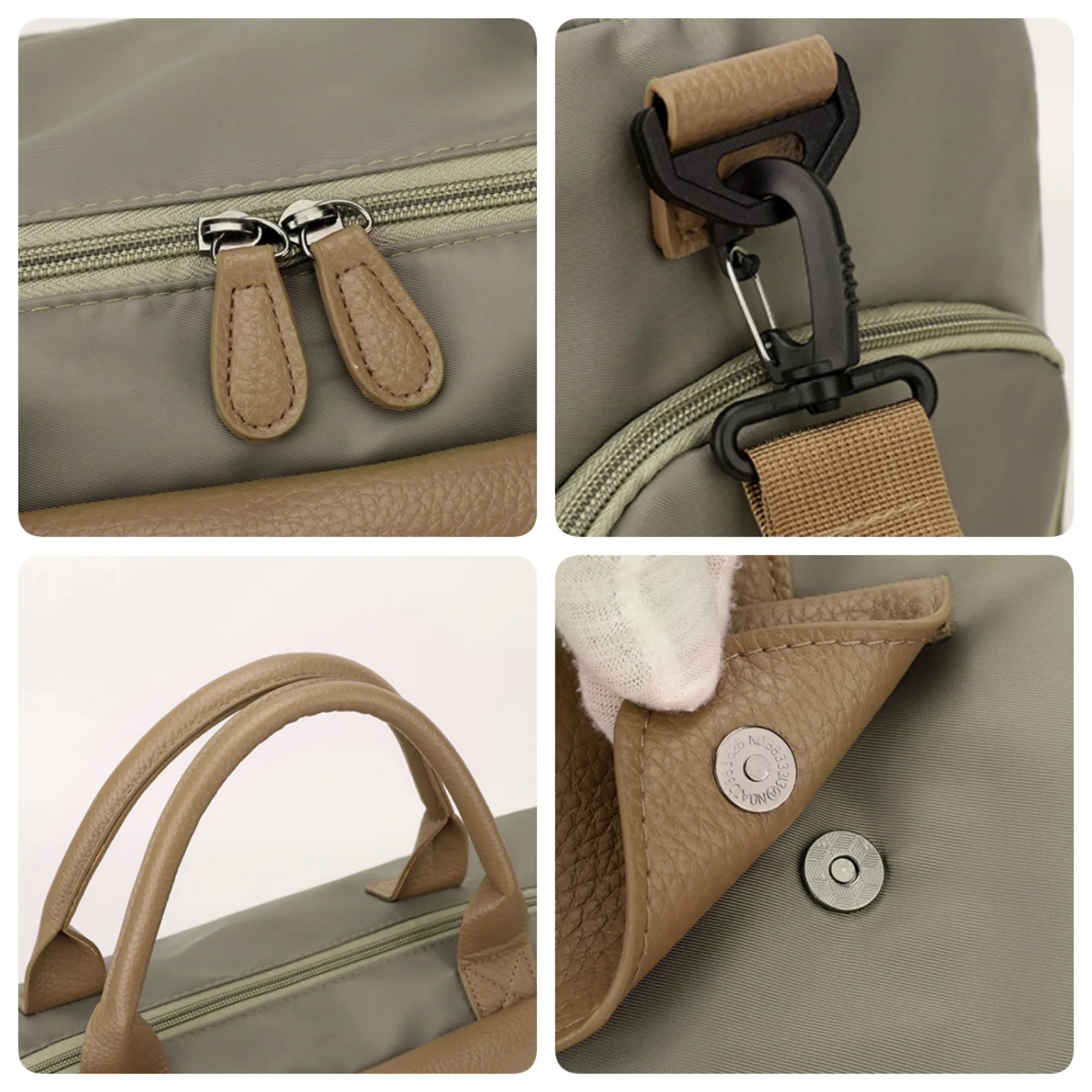 Custom Logo Travel Duffle Bag With Wet Dry Compartment 5