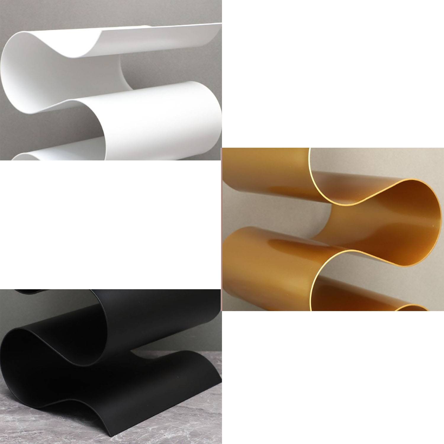 Metal S-shaped wine rack 6