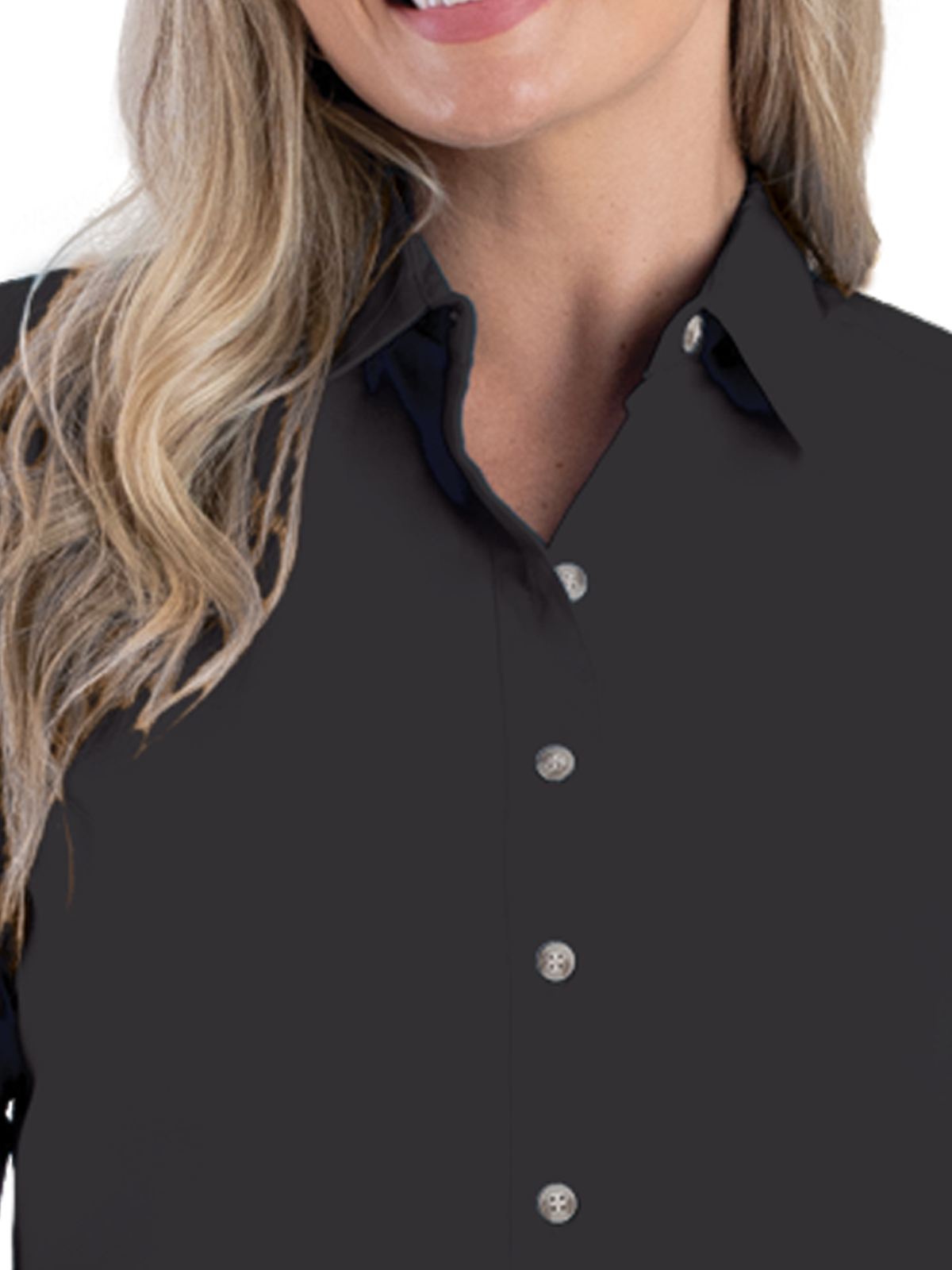 Blue Generation - Women's Pocketless Short Sleeve Superblend Poplin Shirt 41