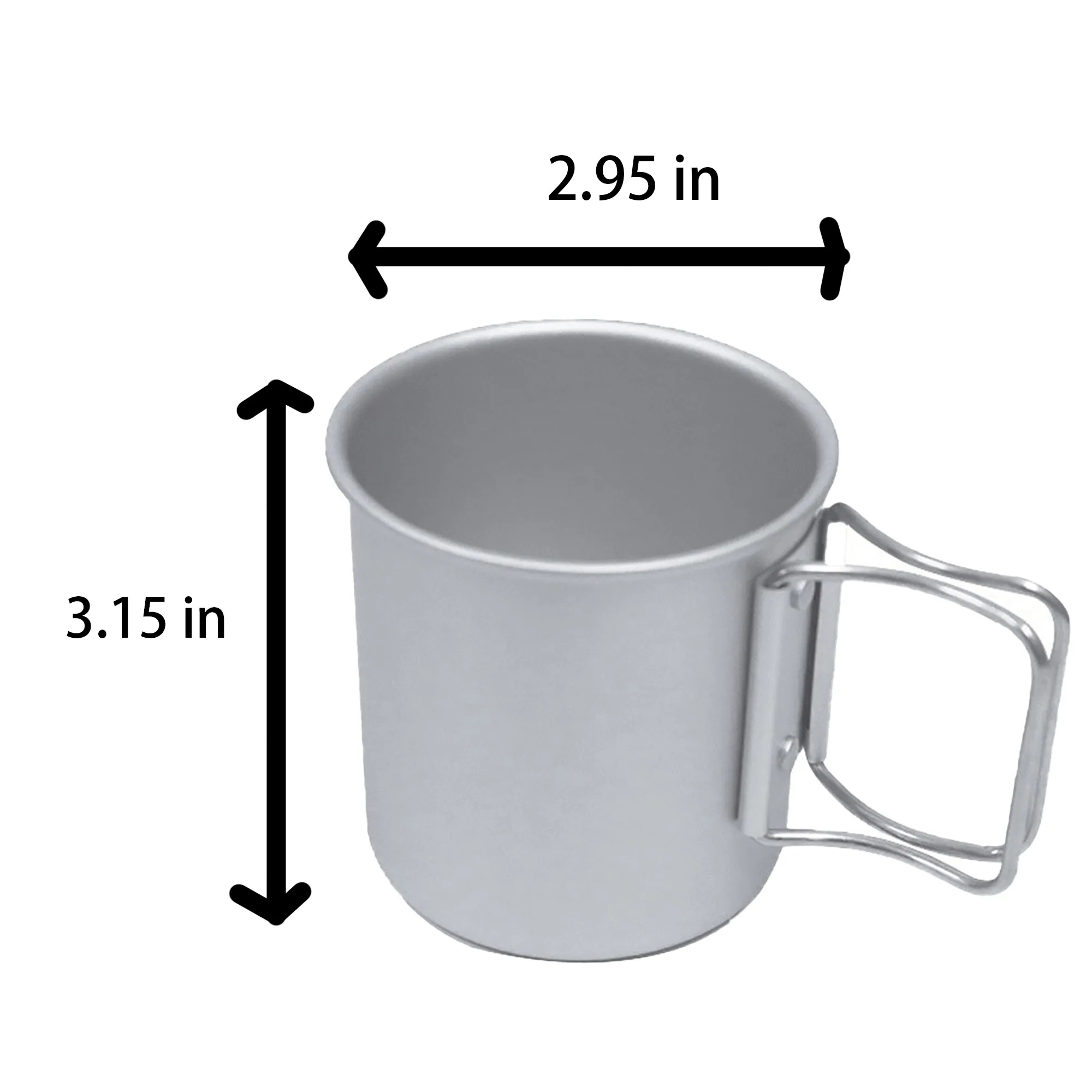 Portable Ultra-Light Aluminum Camping Cup -10 oz 3