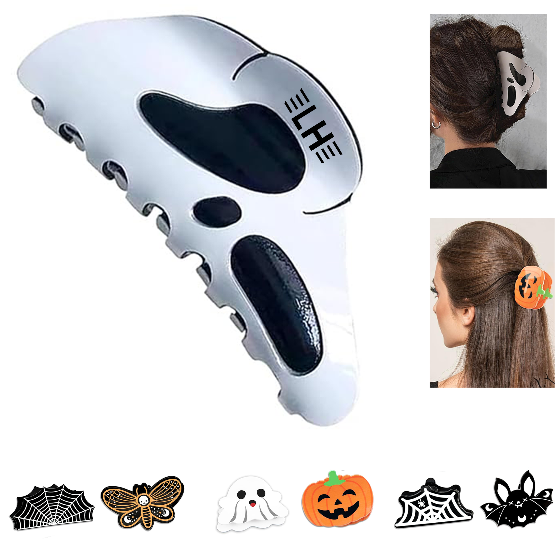 Halloween Hair Claw Clips 4