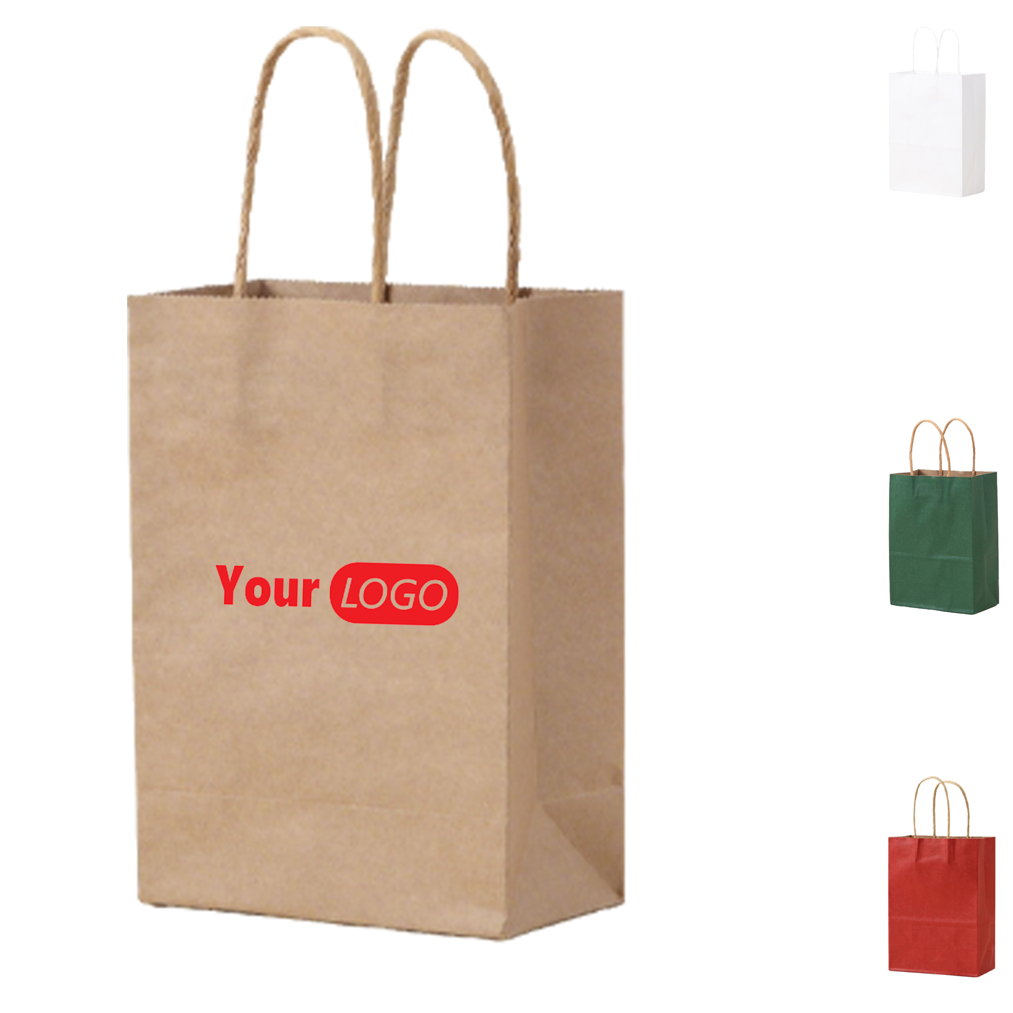 Natural Kraft Paper Bags for Gifting and Packaging 2
