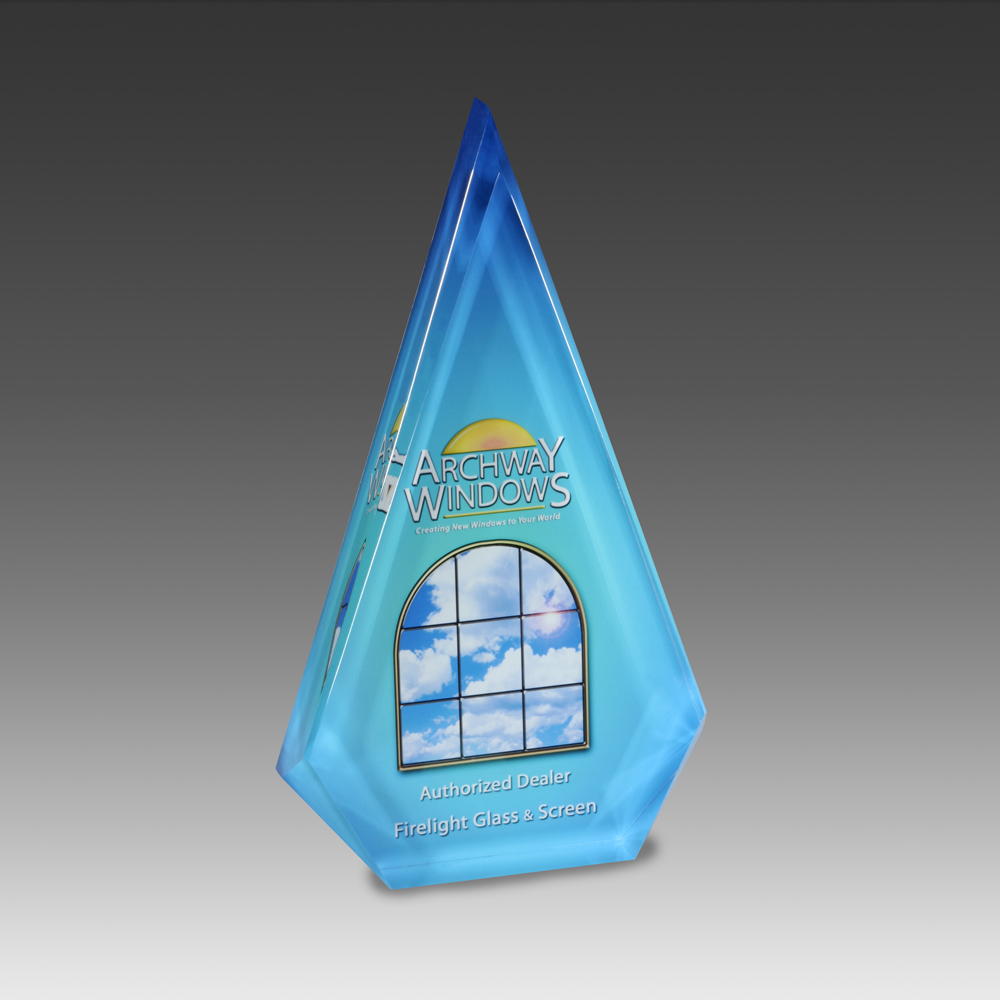 6" AcryliPrint HD Triangle Award 2