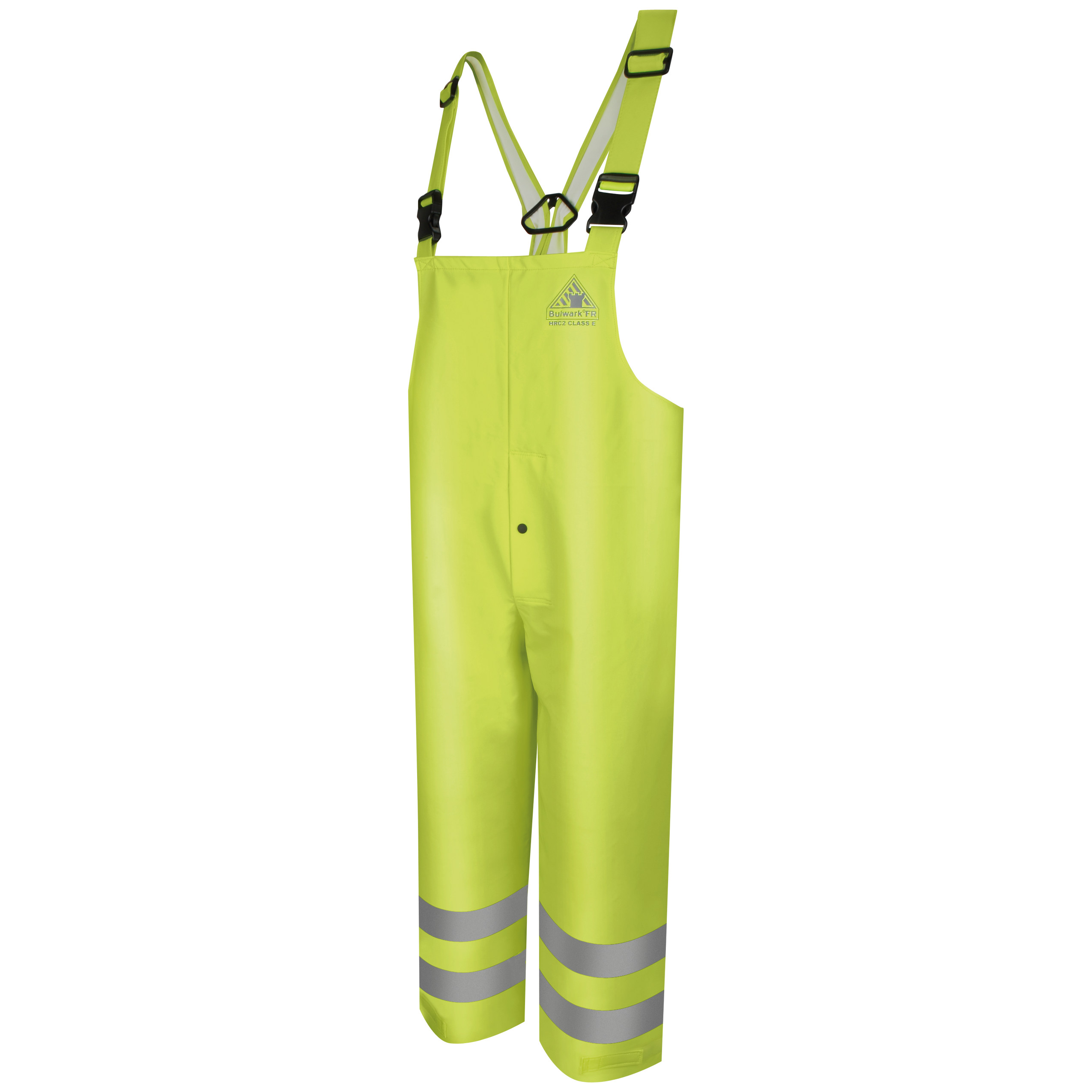 Bulwark® Men's FR Hi-Visibility Rain Bib Overalls 1