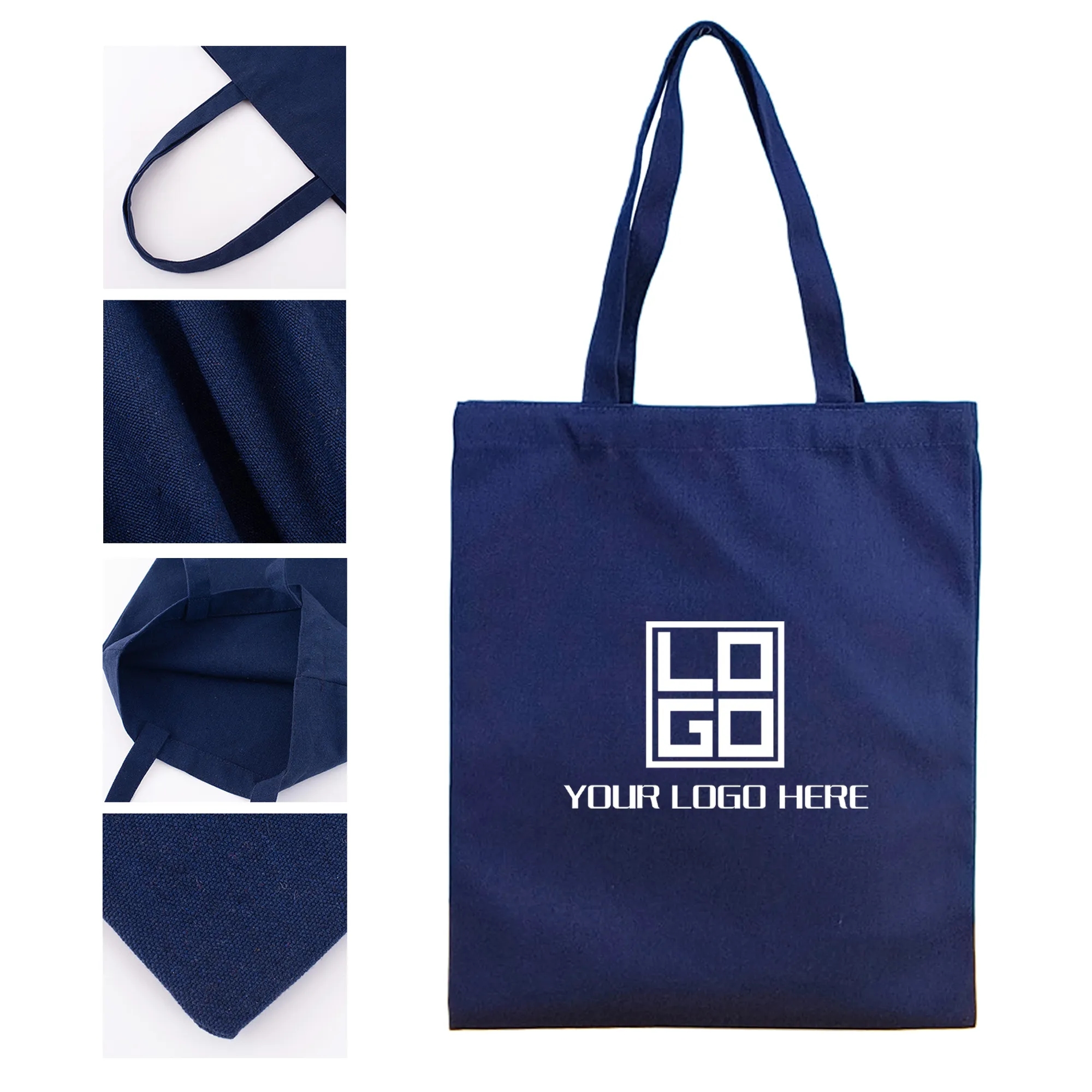 Heavyweight Cotton Canvas Tote Bag w/Web Handles, custom tote bag with logo imprint 9