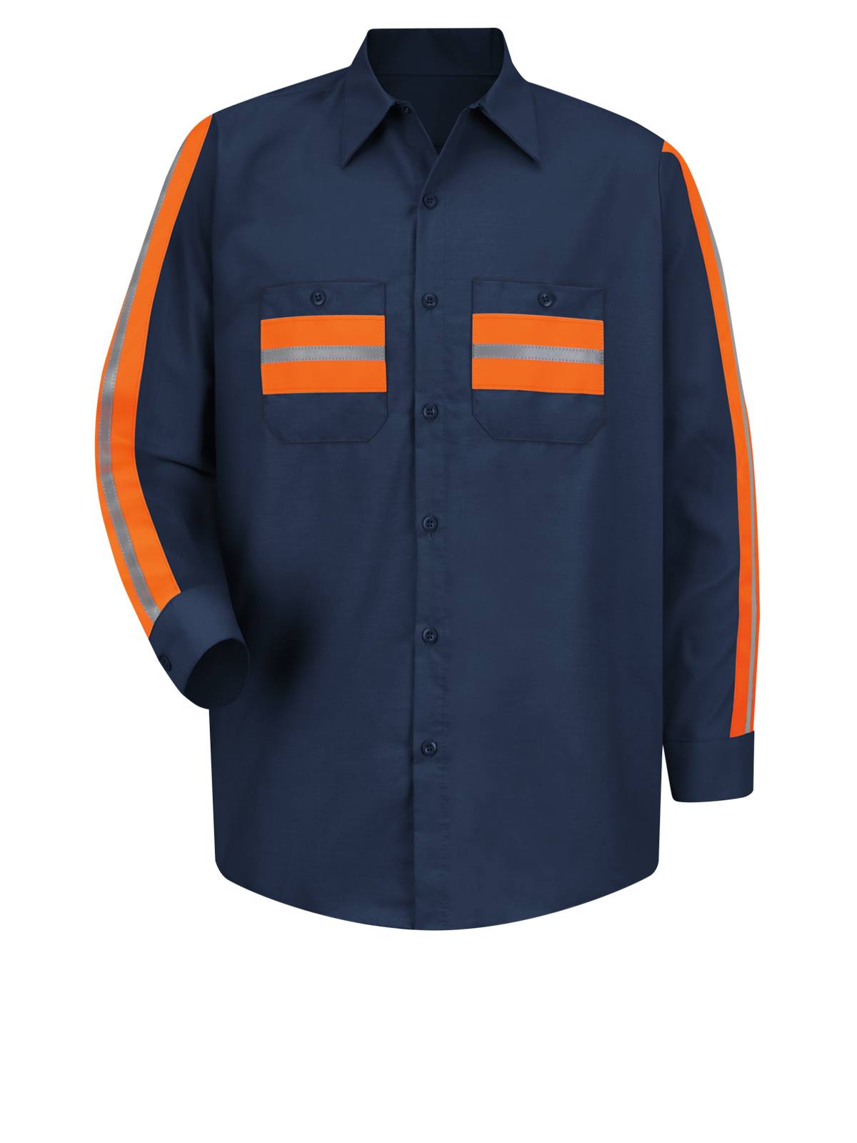 Red Kap Shirts -  Men's Long Sleeve Industrial Work Shirt 45