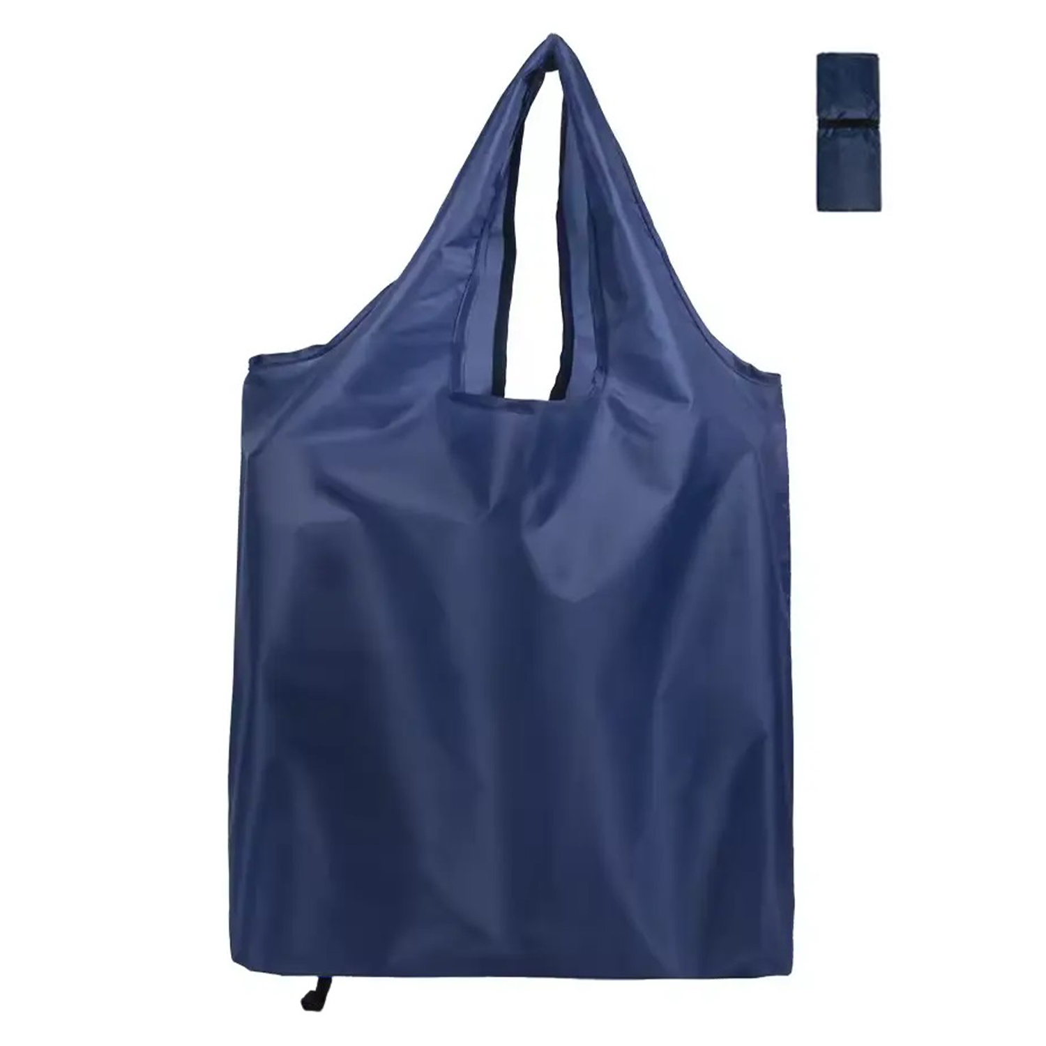 210T Foldable Polyester Tote Bag with Pouch 7