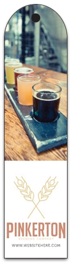 Bookmark - 1.75x7 Extra-Thick UV-Coated (1S) with Round Tip & 1/4" Punch - 14 pt. 1