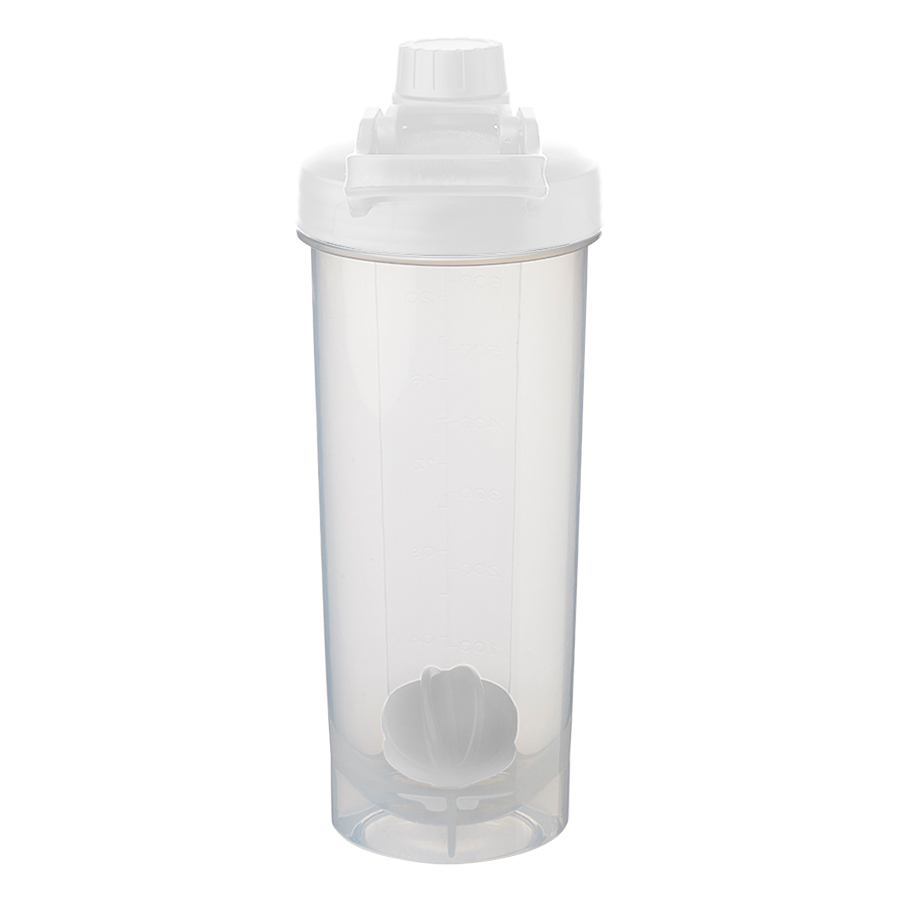 Durable Plastic Shaker Bottle with Mixer Handle 2