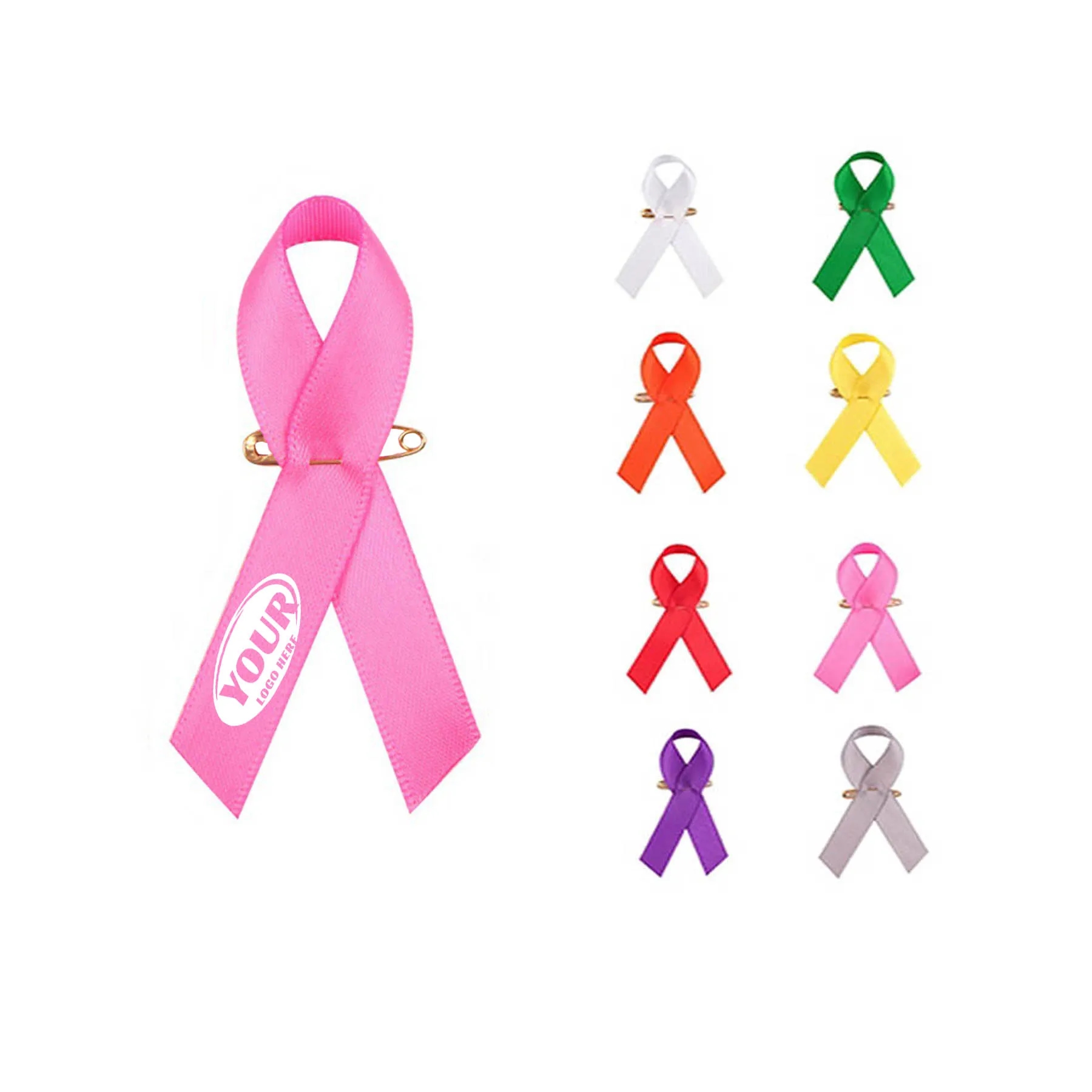 Breast Cancer Awareness Ribbon w/Pin 2