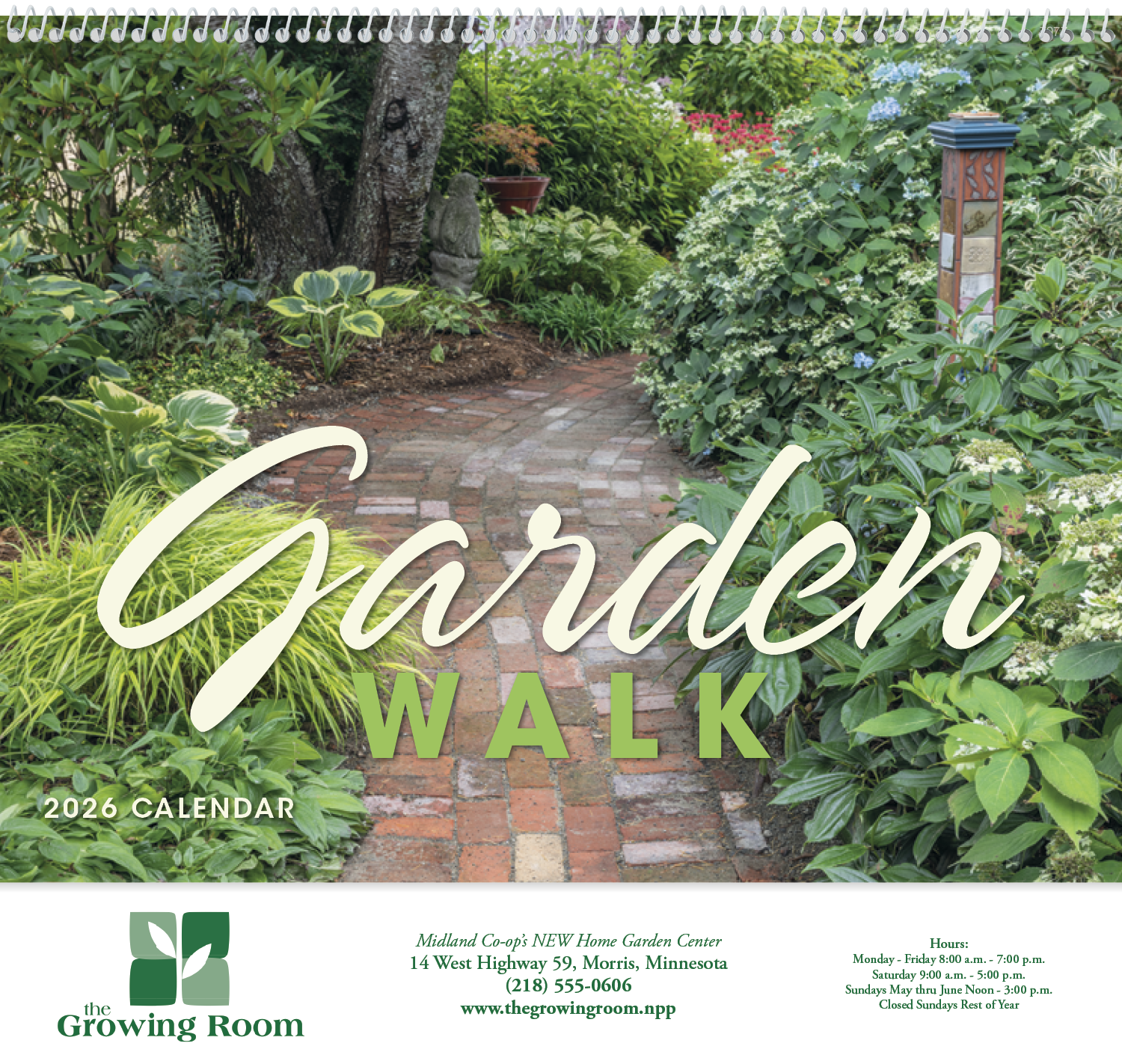 Good Value™ Garden Walk - Spiral Calendar 4