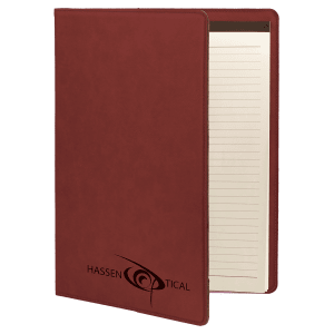 Laserable Leatherette Small Portfolio With Notepad 16