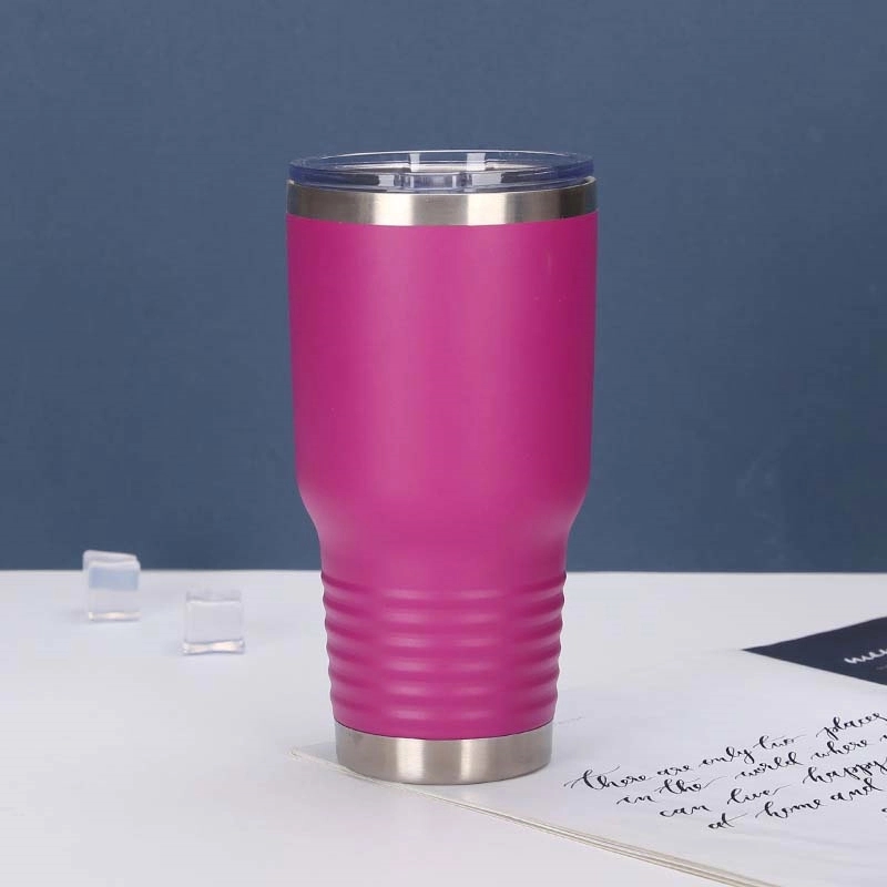 30 Oz. Polar Camel Ringneck Vacuum Insulated Tumbler w/ Lid 6