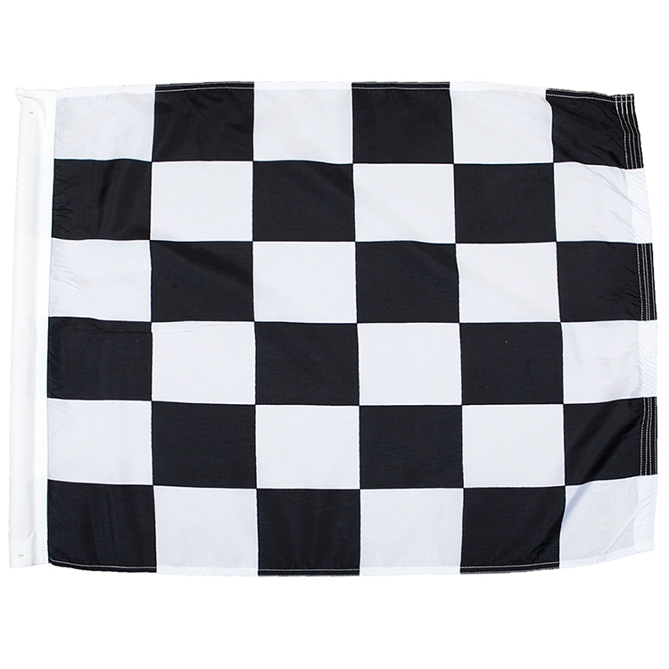 End Of Race Individual Polyester Auto Racing Flags W/ Pole Sleeve 2