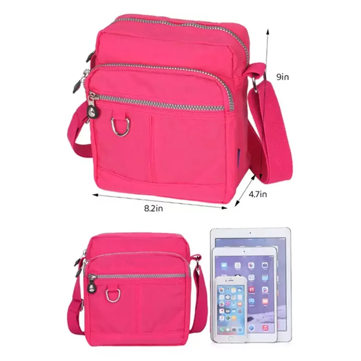 Women's Nylon Crossbody Bag Casual Handbag Waterproof Wallet 6