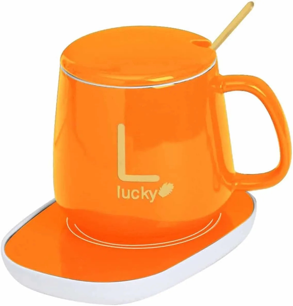 Coffee Mug Warmer Electric Beverage with Lid 5