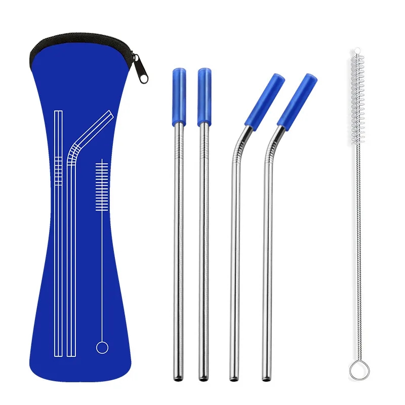 Stainless Steel Straws,Reusable With Cleaning Brush 3