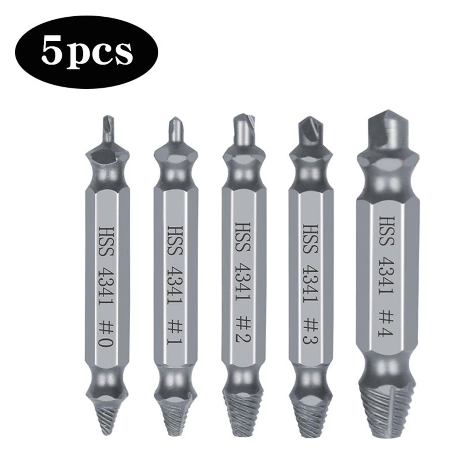 5/6 PCS Double Head Screw Extractor Set 4