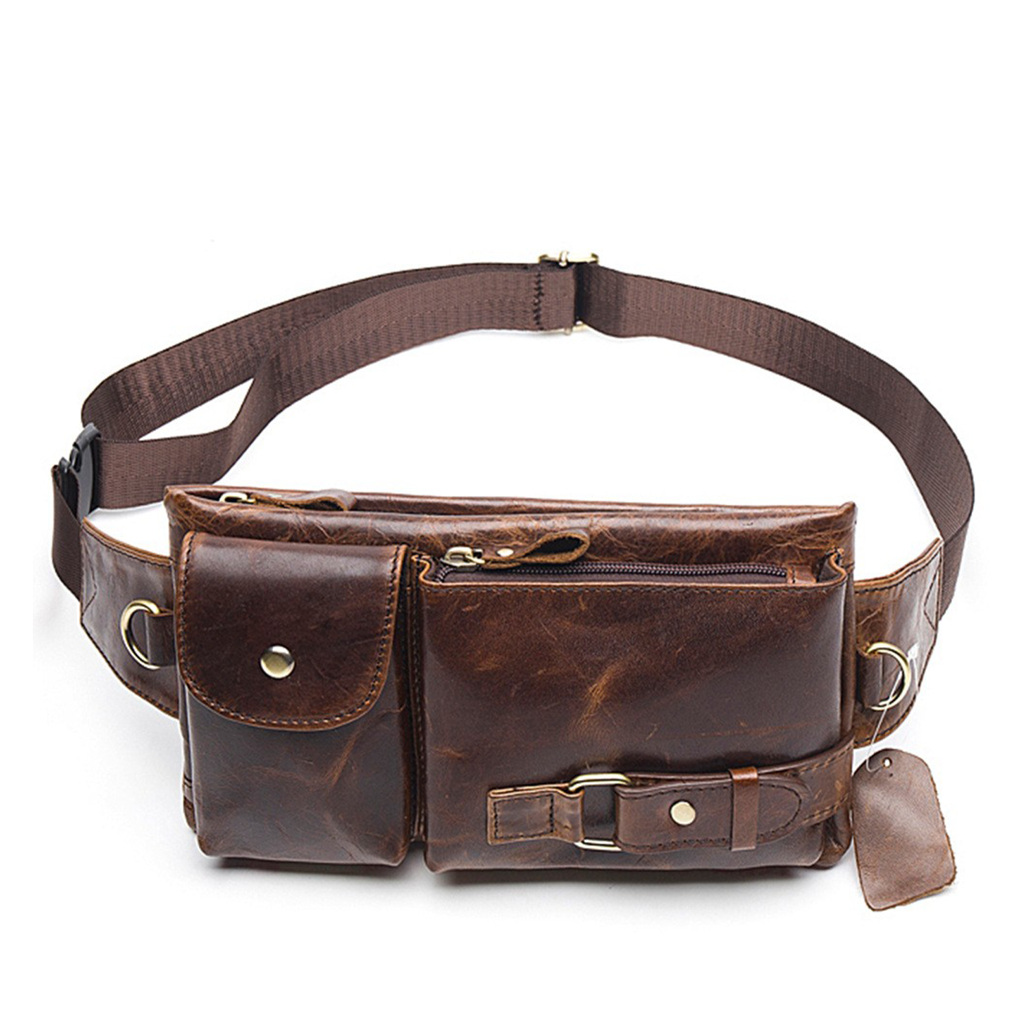Genuine Leather Waist Fanny Pack 12