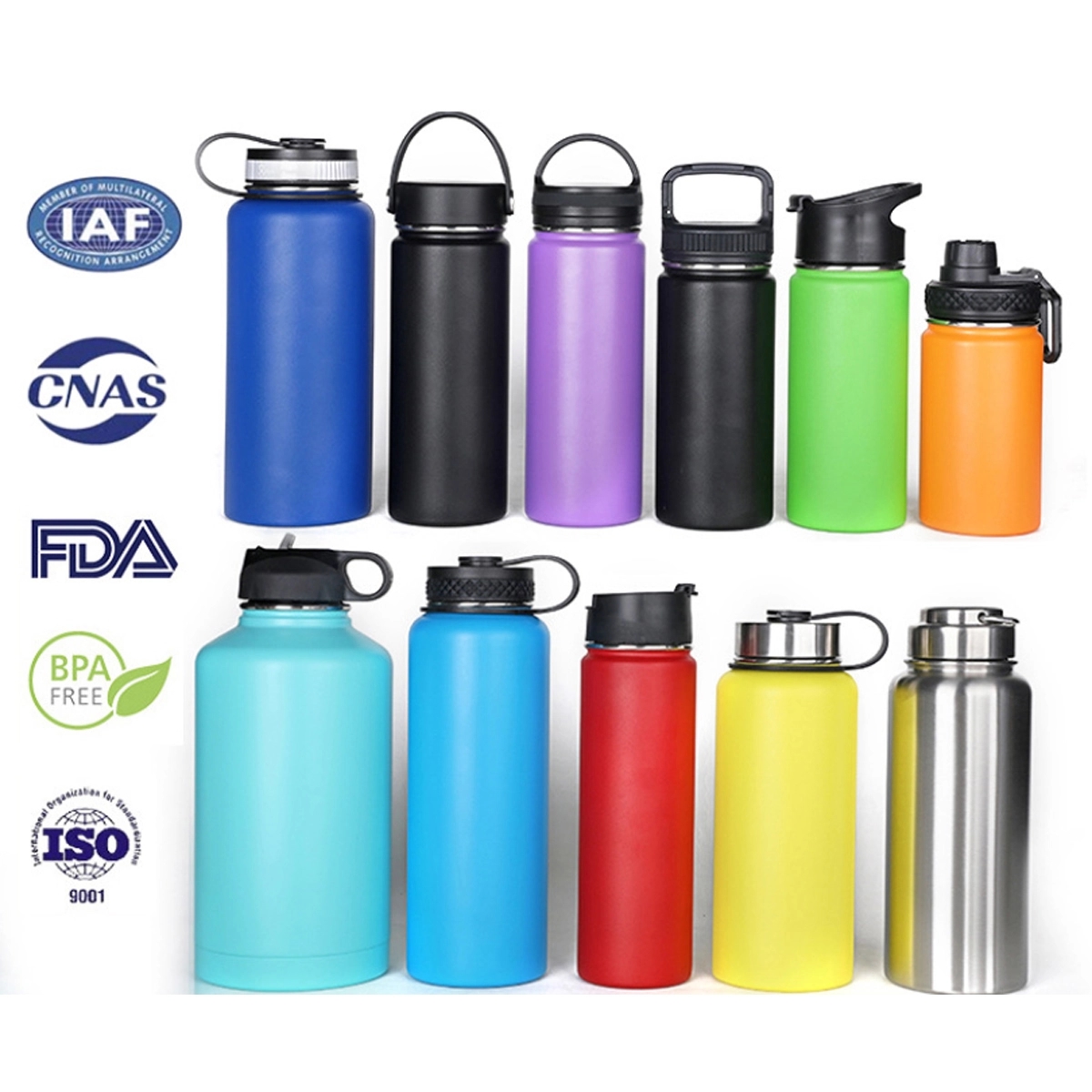 64OZ. Insulated Water Bottle Jug with Handle 3
