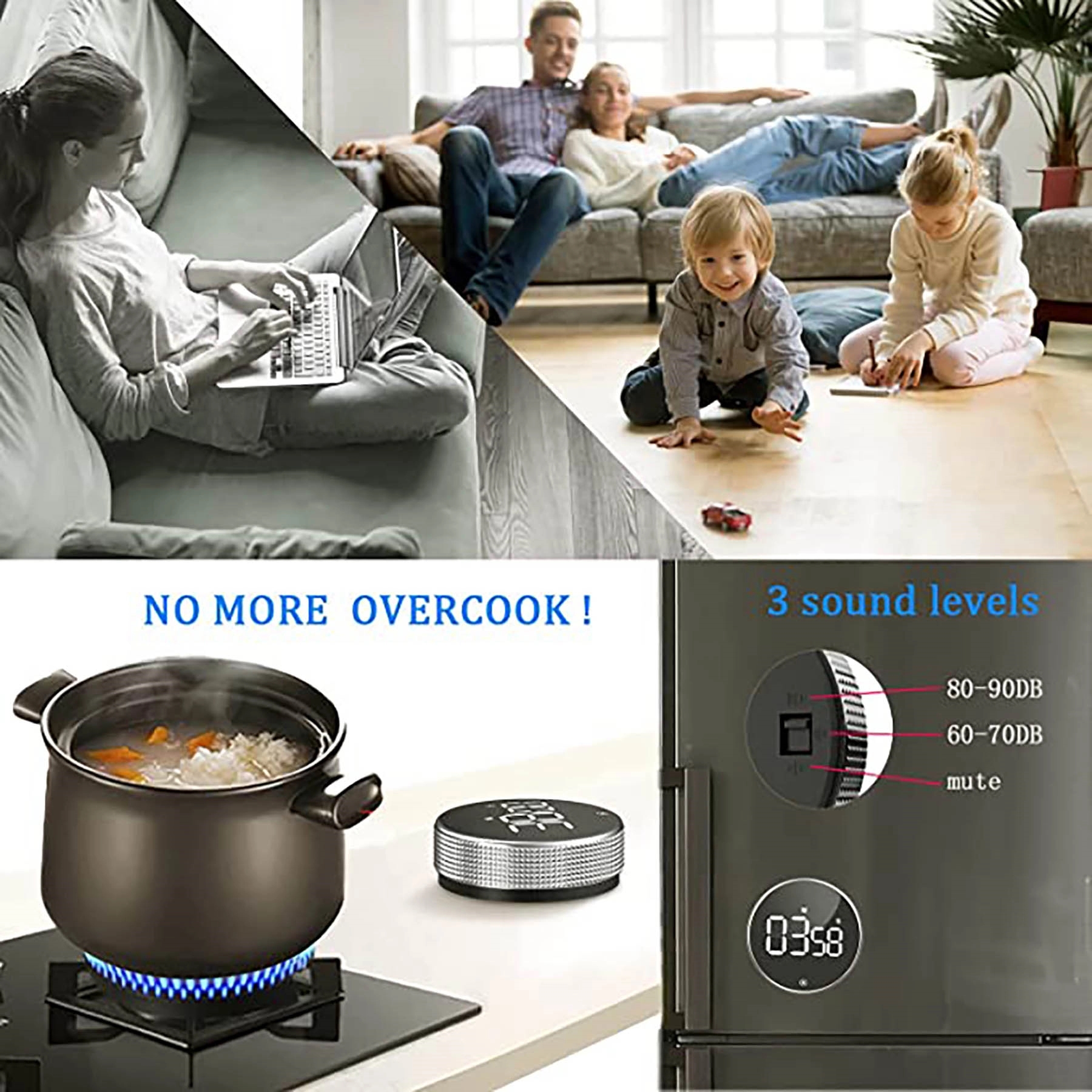 Magnetic LED Digital Timer 3