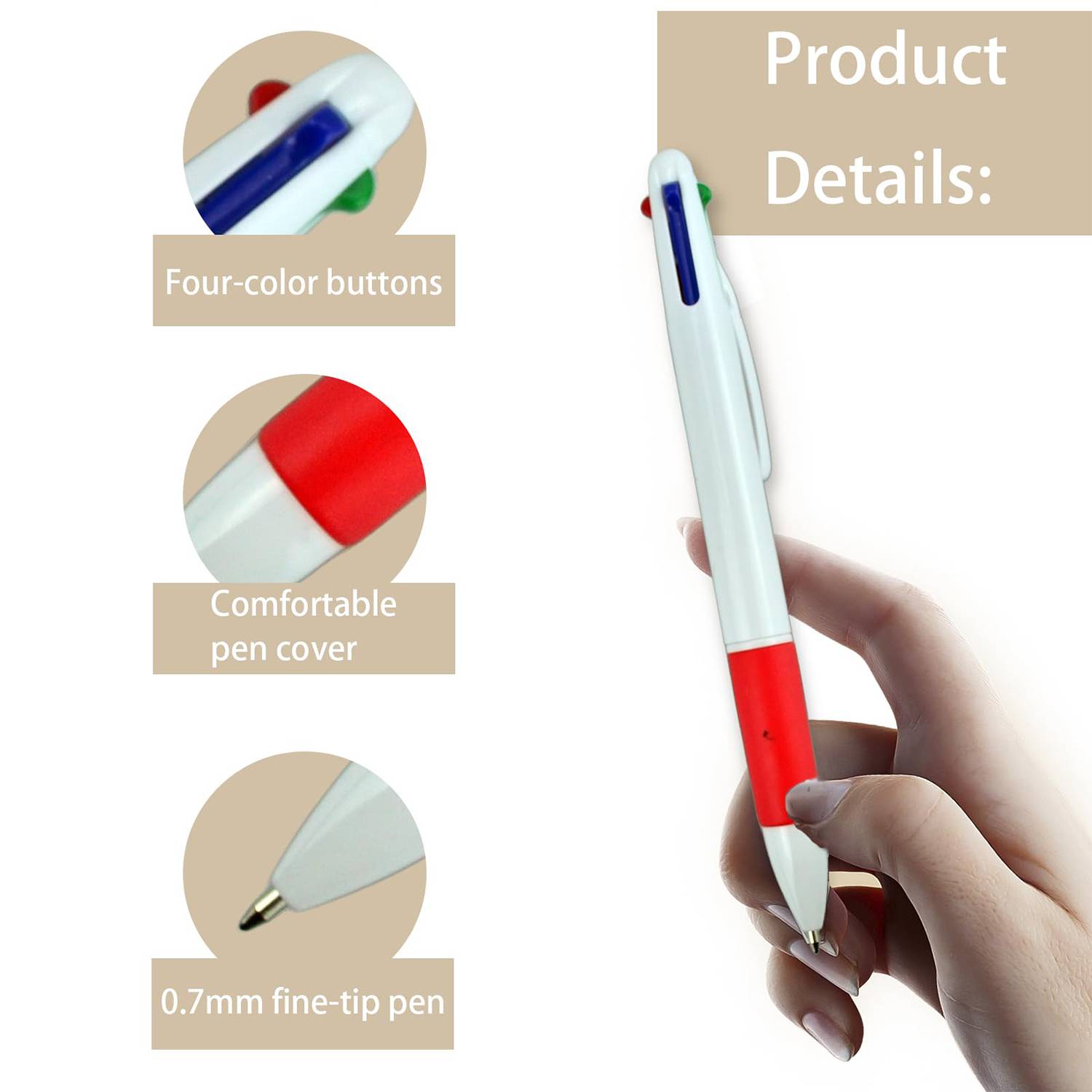 4-in-1 Colored Ballpoint Pen 4